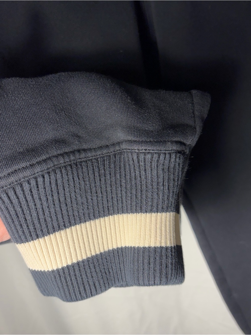 Drôle De Monsieur Drawstring Track Pants Black Size S Cream Stripe Cuffs - Picture 5 of 8